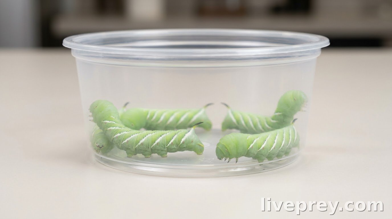 Hornworms 25 ct habitat cup